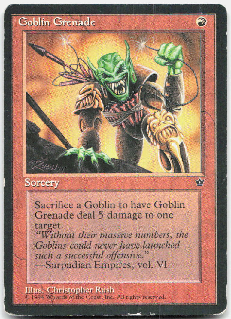 Goblin Grenade (Rush) HP C Fallen Empires
