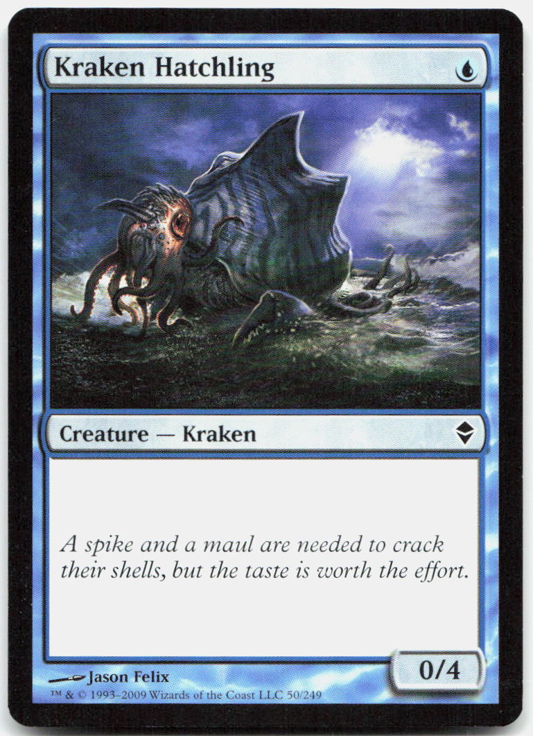 Kraken Hatchling NM C Zendikar 50