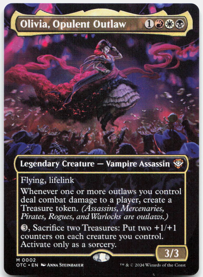 Olivia, Opulent Outlaw (Borderless) NM M Commander: Outlaws of Thunder Junction