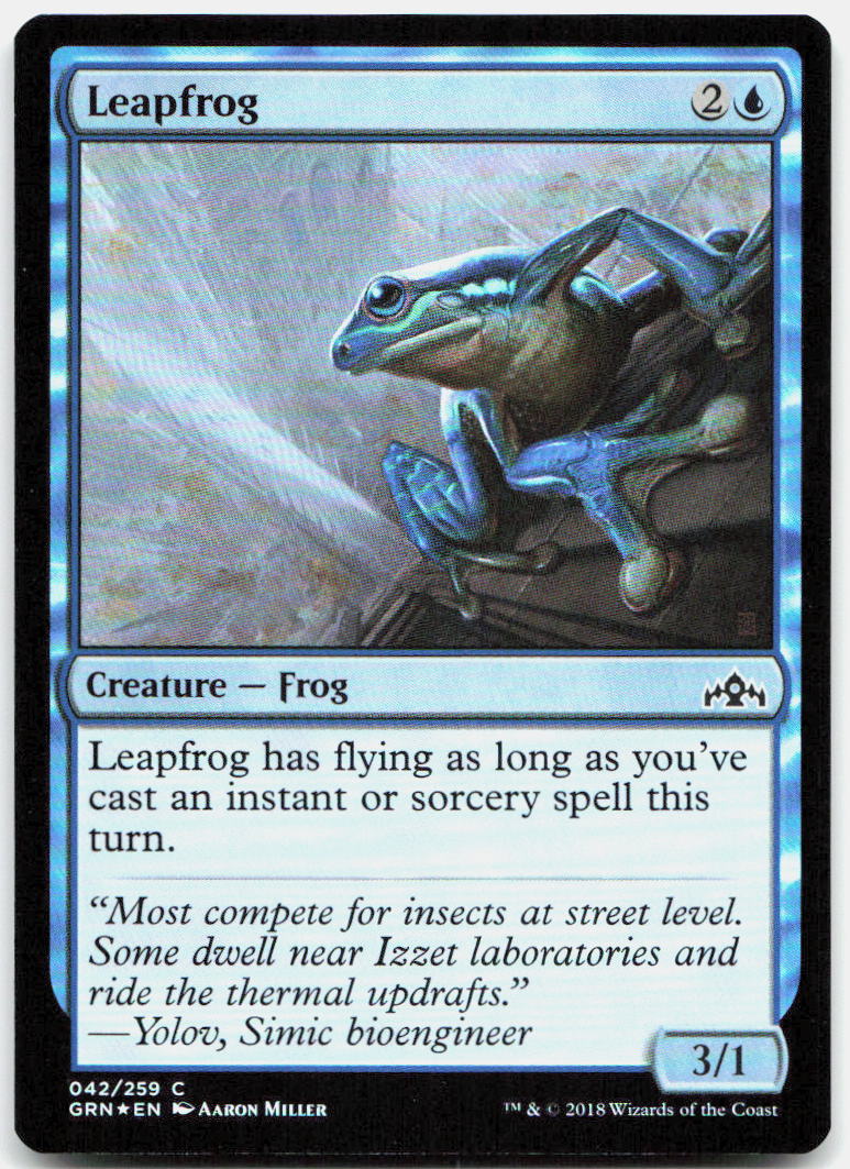 Leapfrog NM Foil C Guilds of Ravnica 42