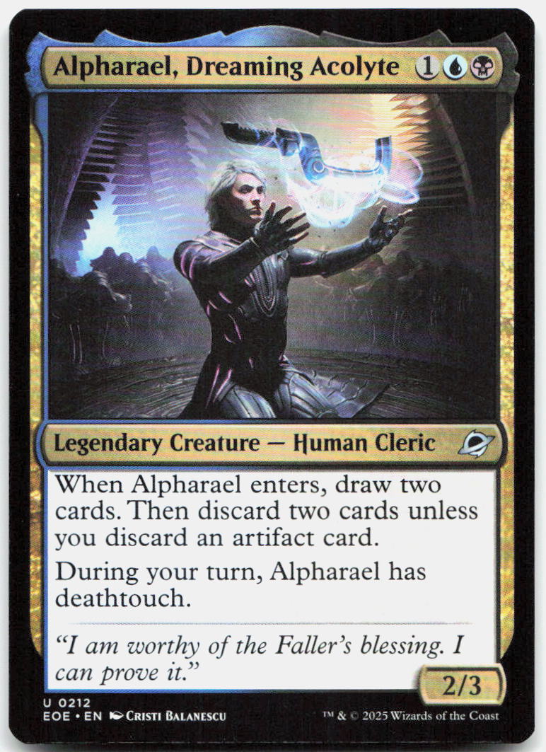 Alpharael, Dreaming Acolyte NM U Edge of Eternities 212