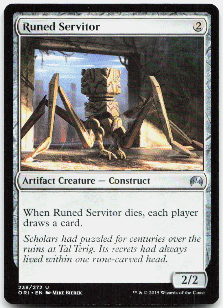 Runed Servitor NM U Magic Origins 238