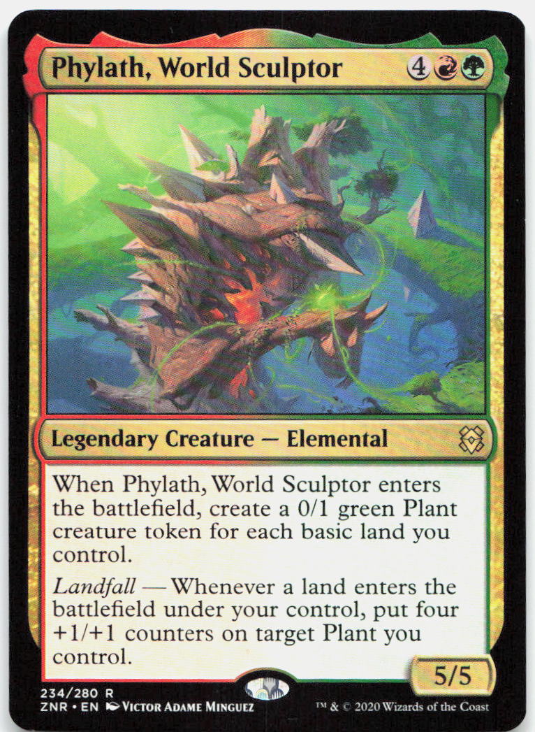 Phylath, World Sculptor NM R Zendikar Rising 234