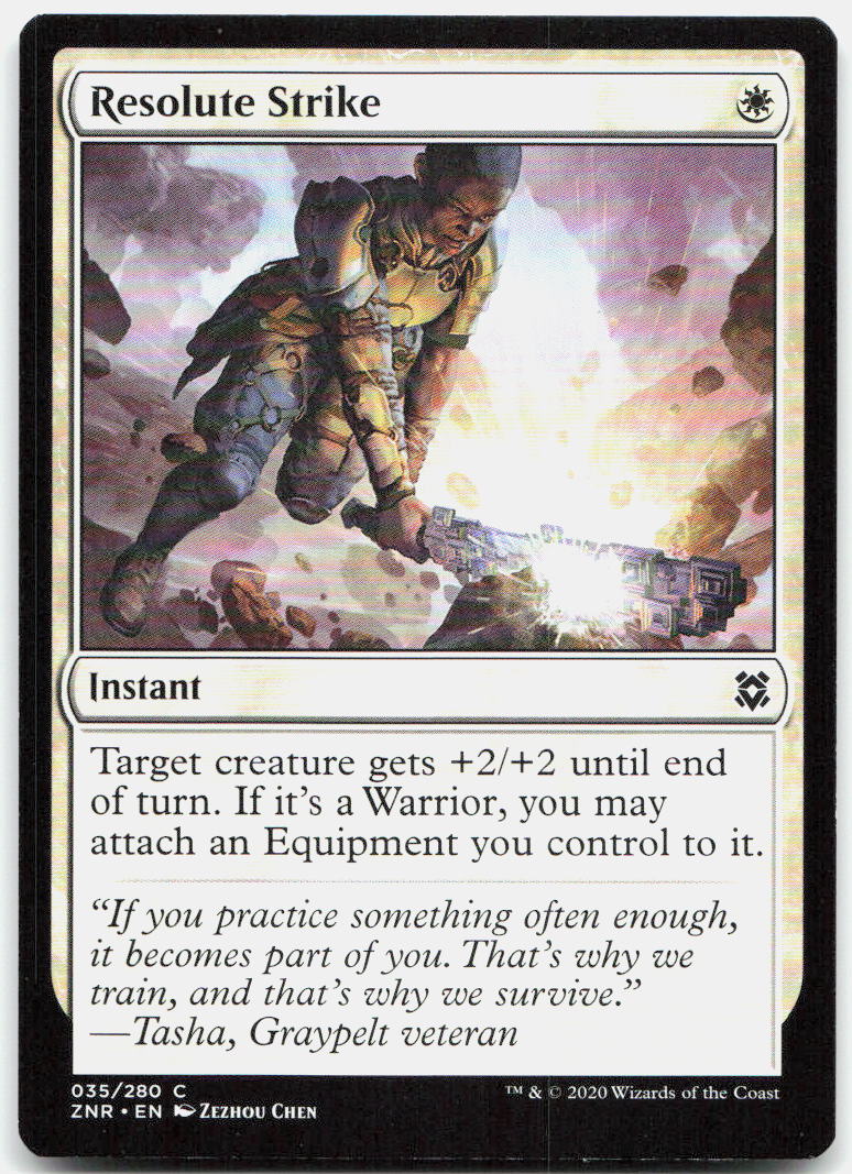 Resolute Strike NM C Zendikar Rising 35