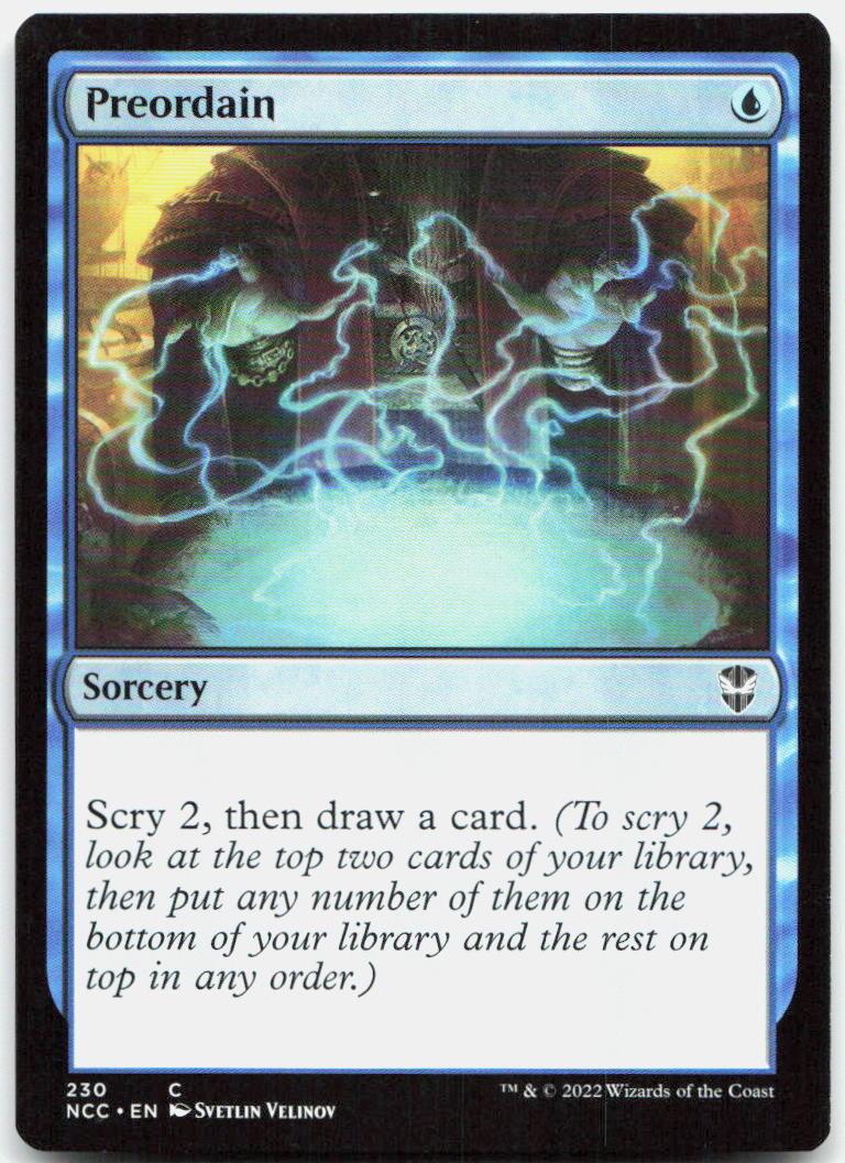 Preordain NM C Commander: Streets of New Capenna 230