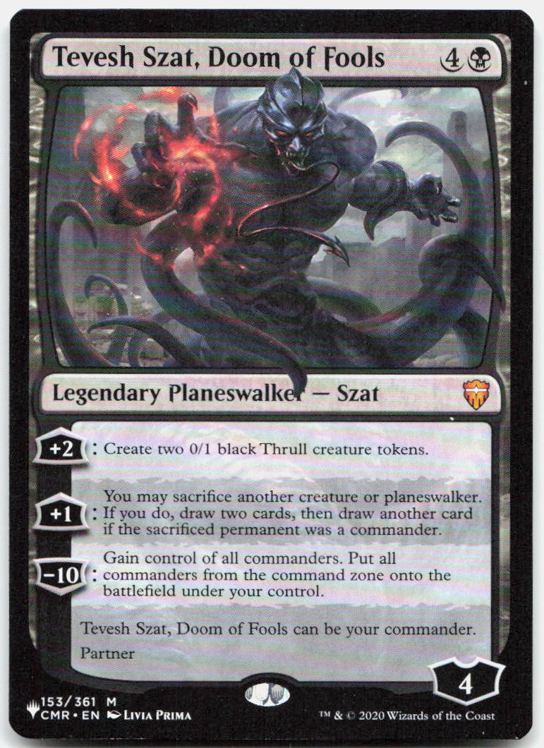 Tevesh Szat, Doom of Fools NM M Commander Legends 153