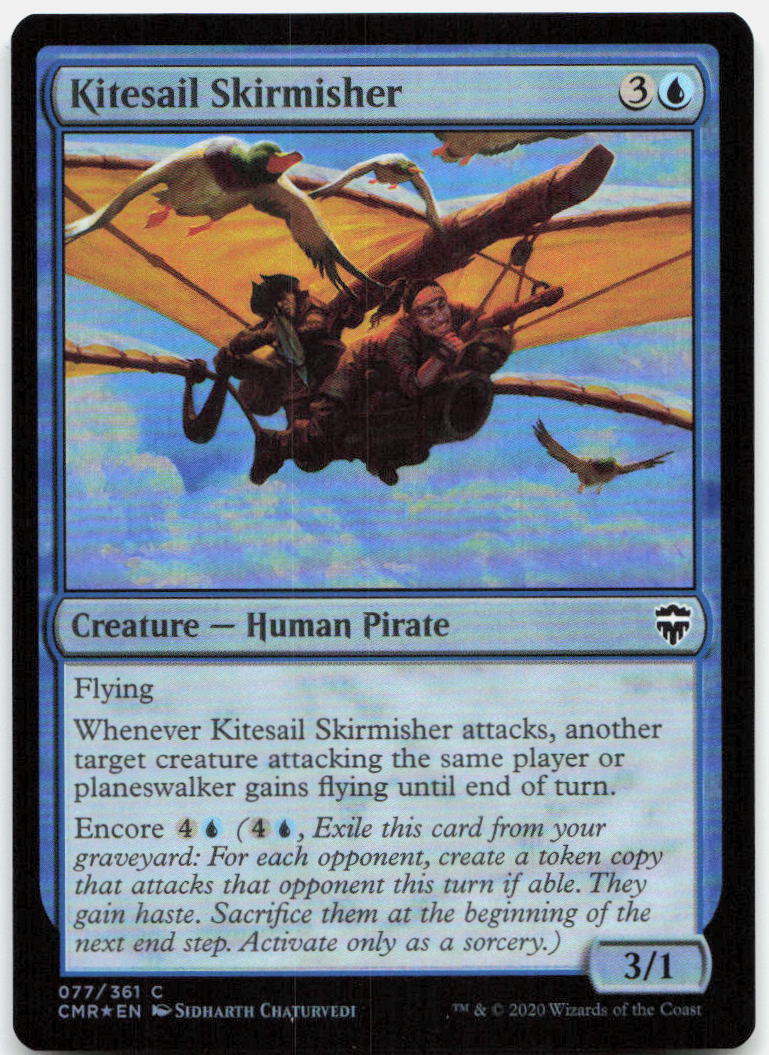 Kitesail Skirmisher NM Foil C Commander Legends 77