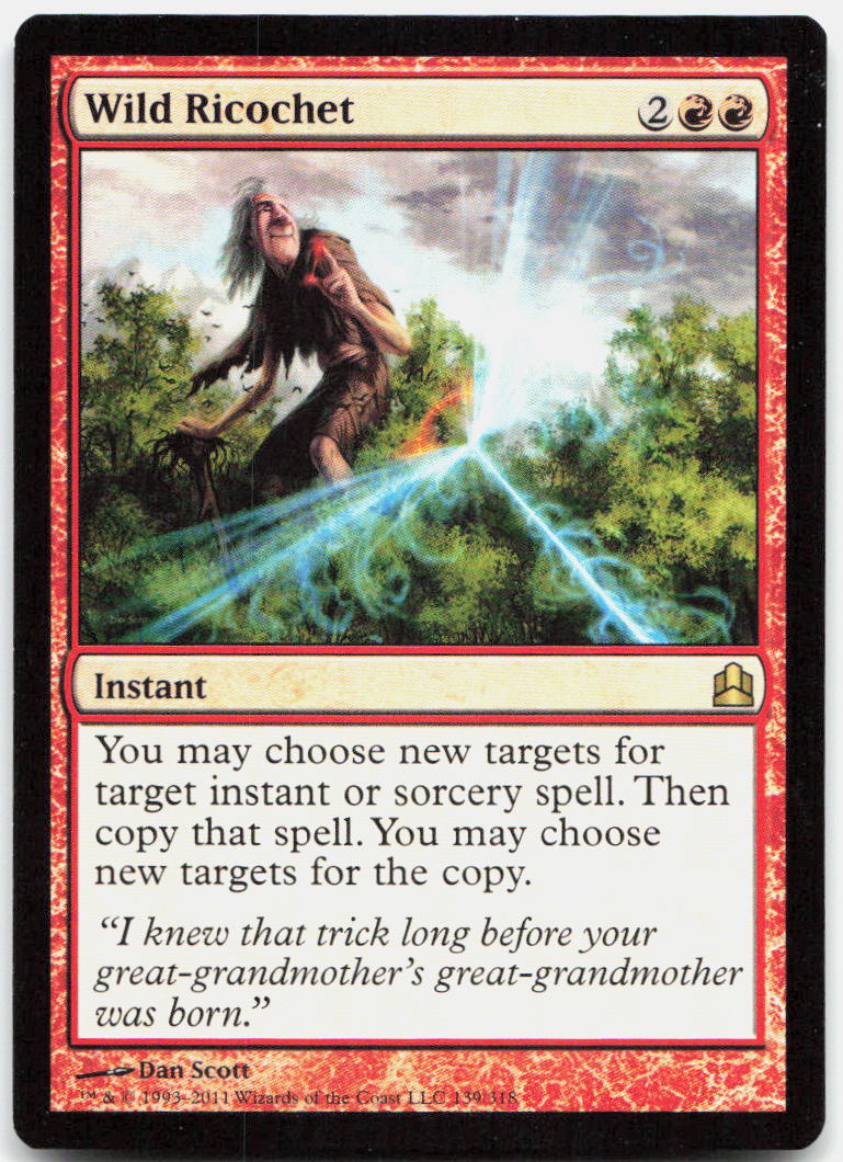 Wild Ricochet NM R Commander Legends 419