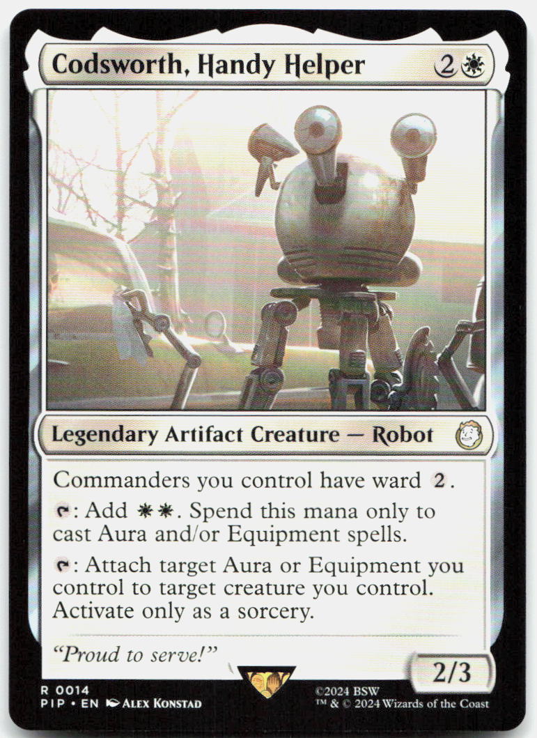 Codsworth, Handy Helper NM R Universes Beyond: Fallout 14