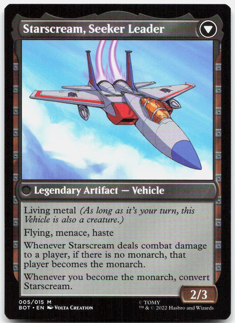 Starscream, Power Hungry NM M Universes Beyond: Transformers 5
