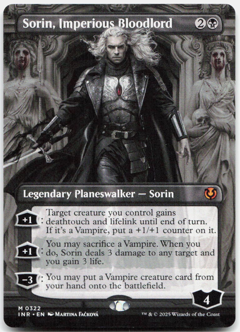 Sorin, Imperious Bloodlord (Borderless) NM M Innistrad Remastered 322