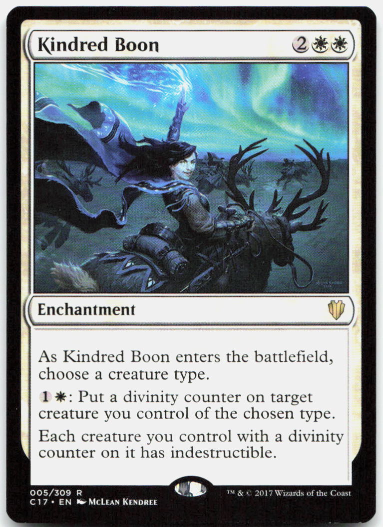 Kindred Boon NM R Commander 2017 5