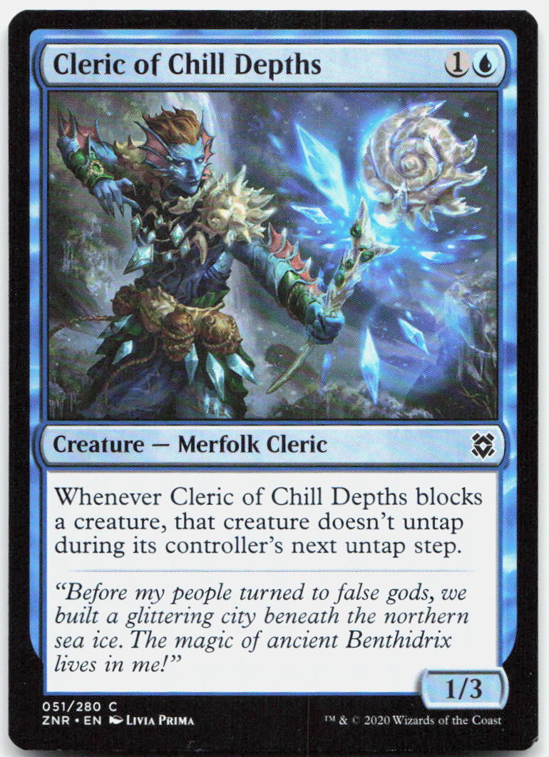 Cleric of Chill Depths NM C Zendikar Rising 51