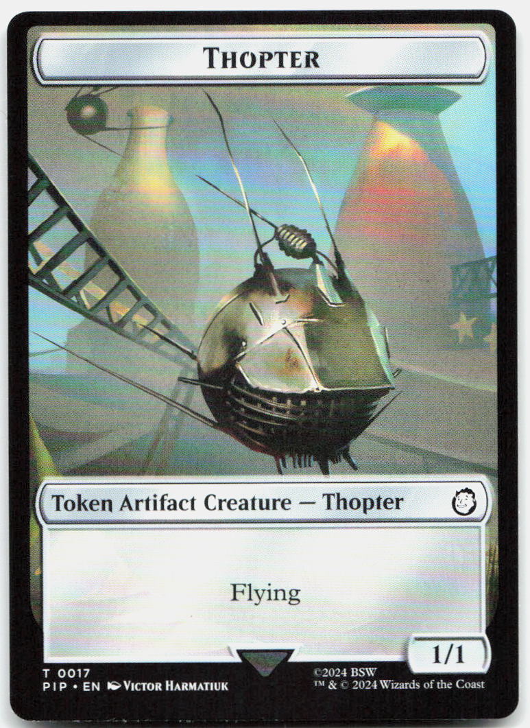 Thopter // Junk Double-Sided Token NM T Universes Beyond: Fallout 17 // 15
