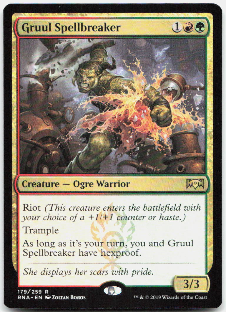 Gruul Spellbreaker NM R Ravnica Allegiance 179
