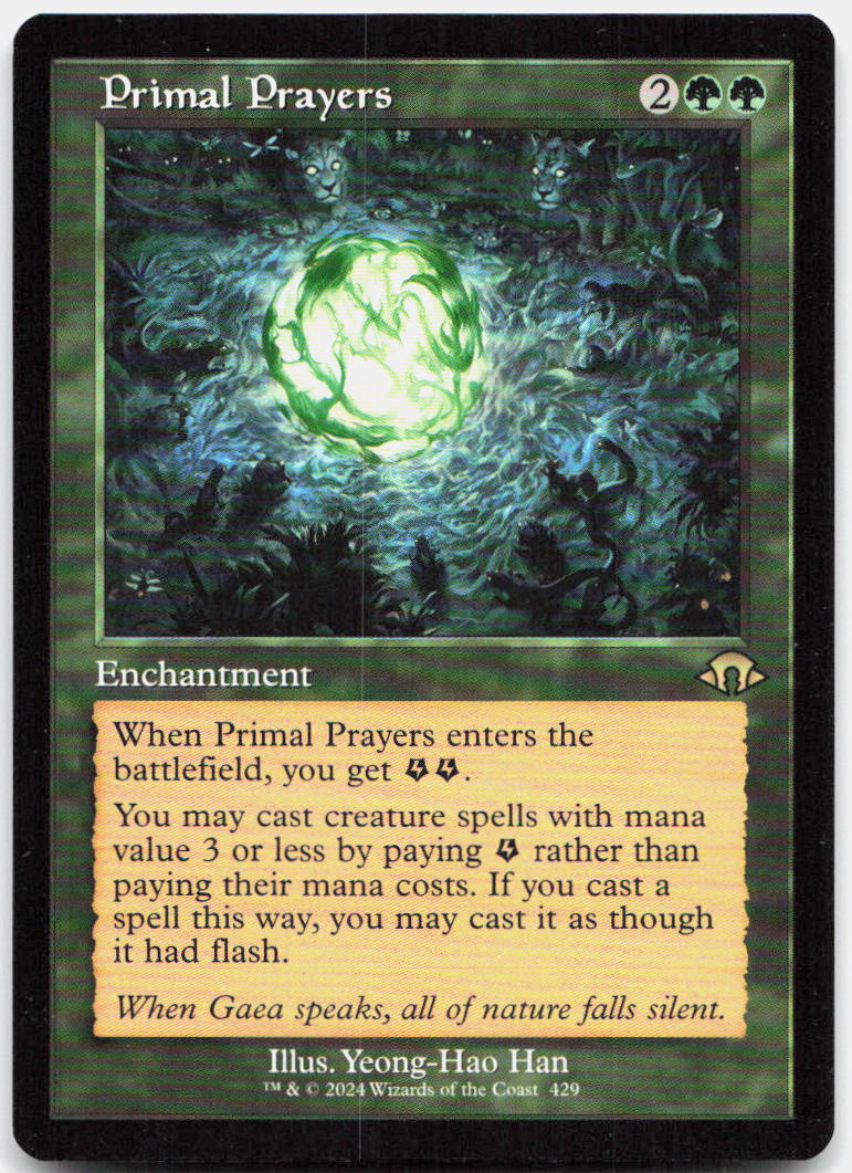 Primal Prayers (Retro Frame) NM R Modern Horizons 3 429