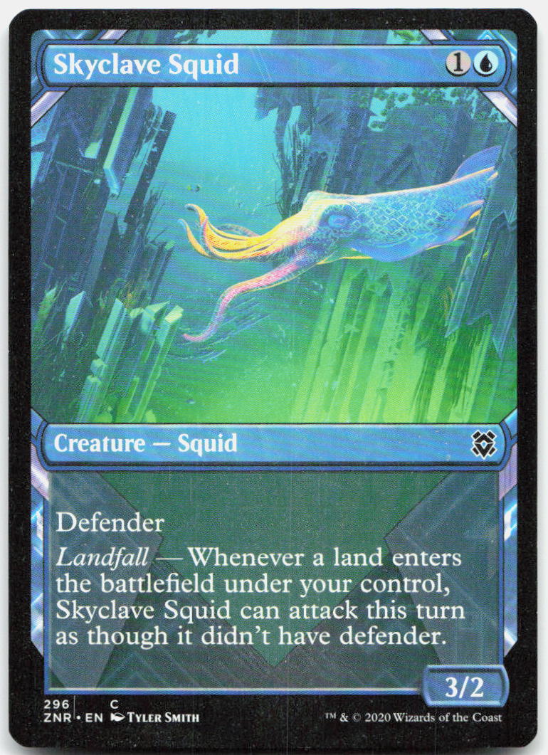 Skyclave Squid (Showcase) NM C Zendikar Rising 296