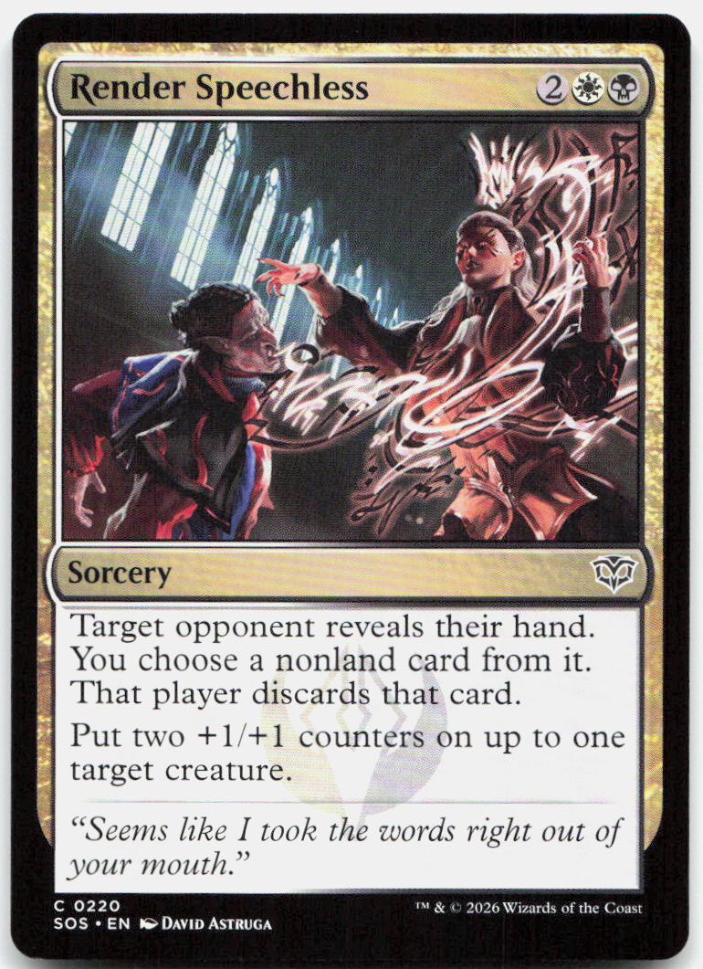 Render Speechless NM C Secrets of Strixhaven 220