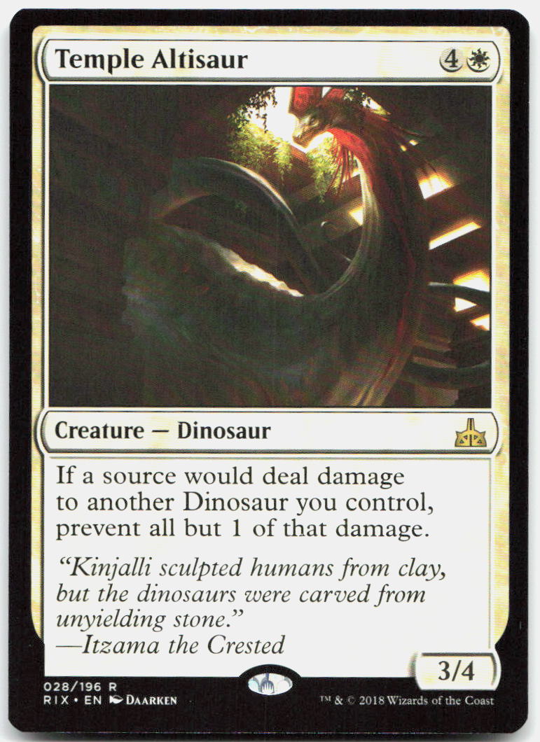 Temple Altisaur NM R Rivals of Ixalan 28
