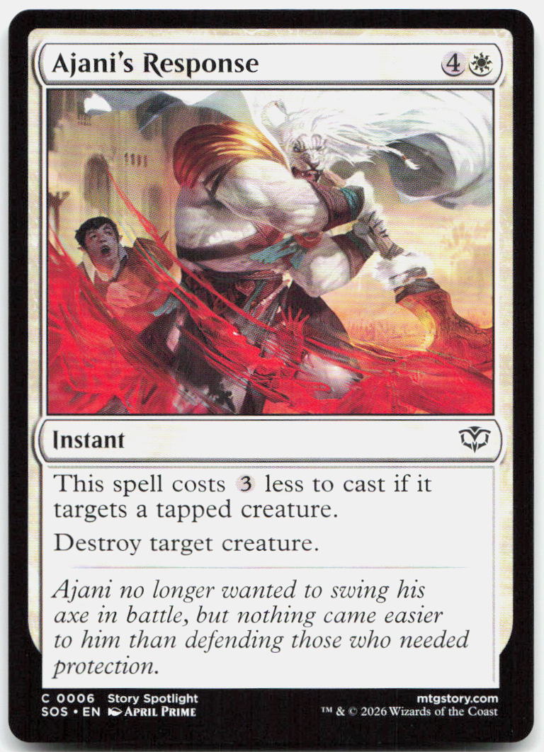 Ajani's Response NM C Secrets of Strixhaven 6