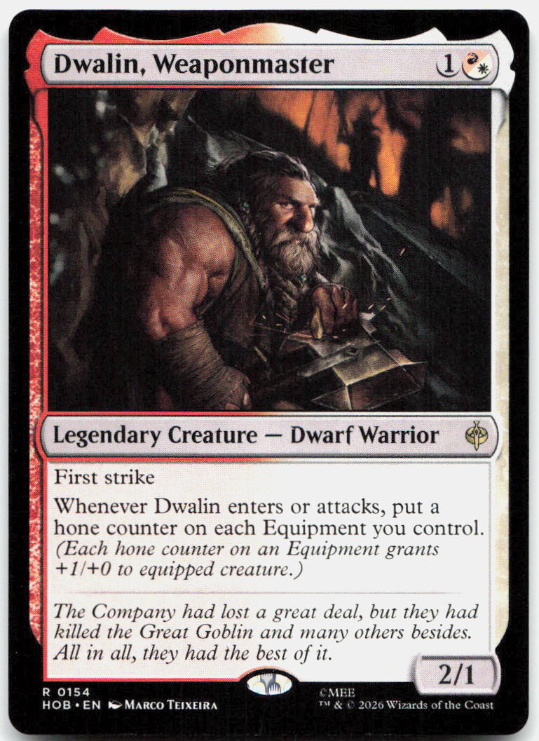 Dwalin, Weaponmaster NM R The Hobbit 154