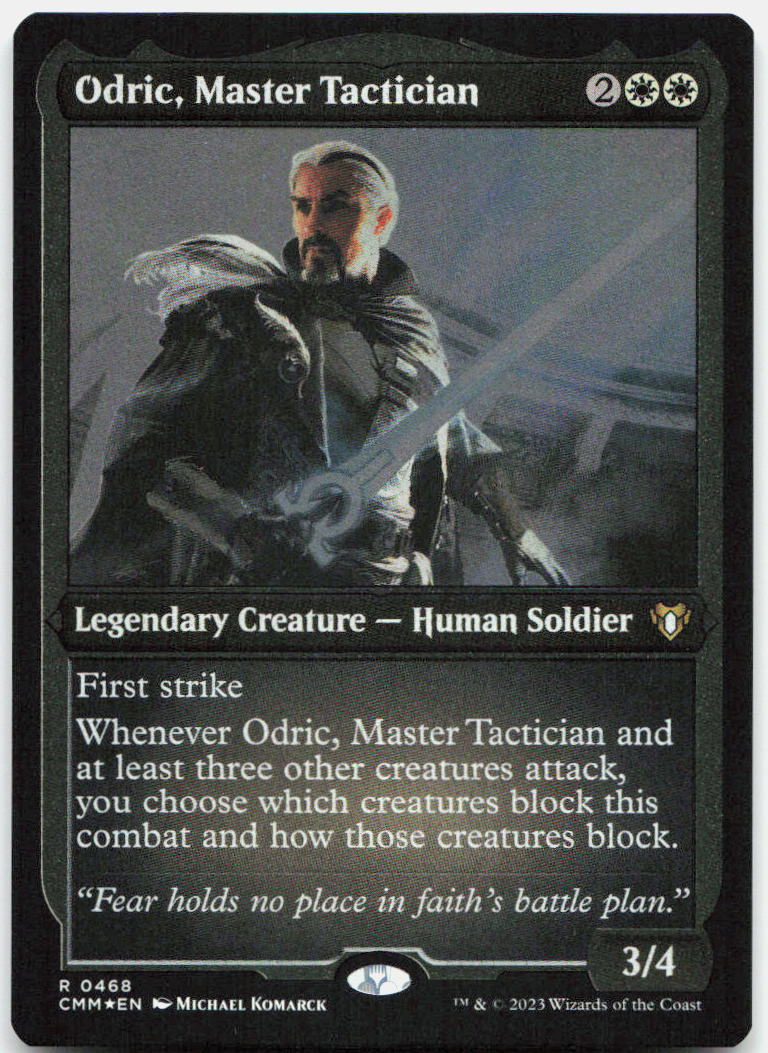 Odric, Master Tactician (Foil Etched) NM Foil R Commander Masters 468