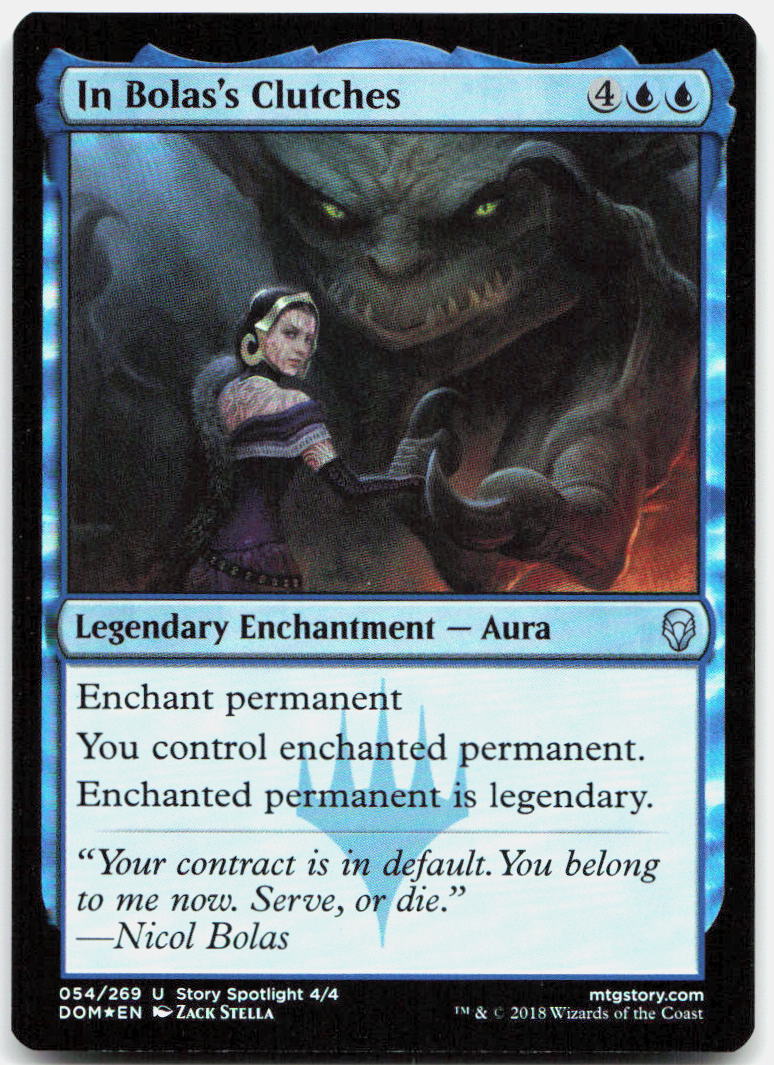 In Bolas's Clutches NM Foil U Dominaria 54