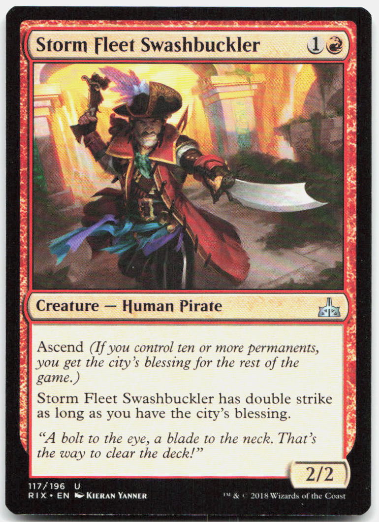 Storm Fleet Swashbuckler NM U Rivals of Ixalan 117