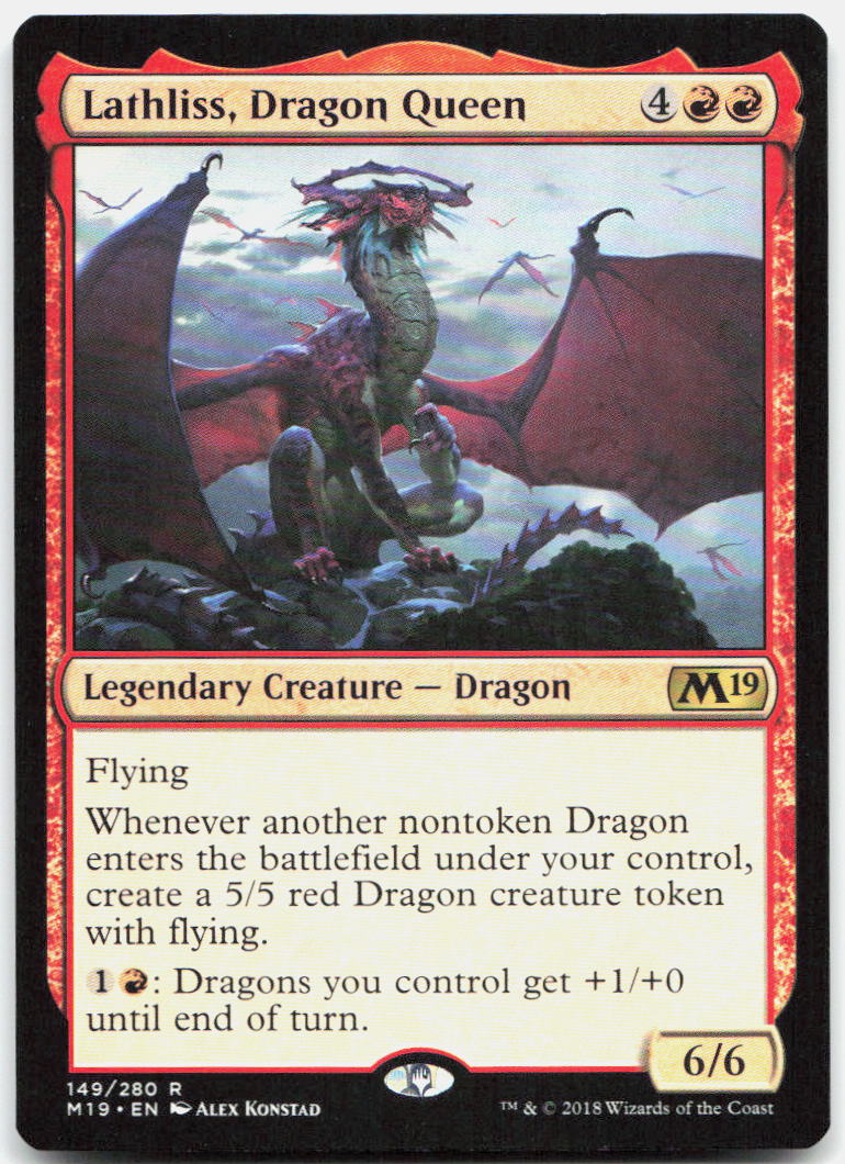 Lathliss, Dragon Queen NM R Core Set 2019 149