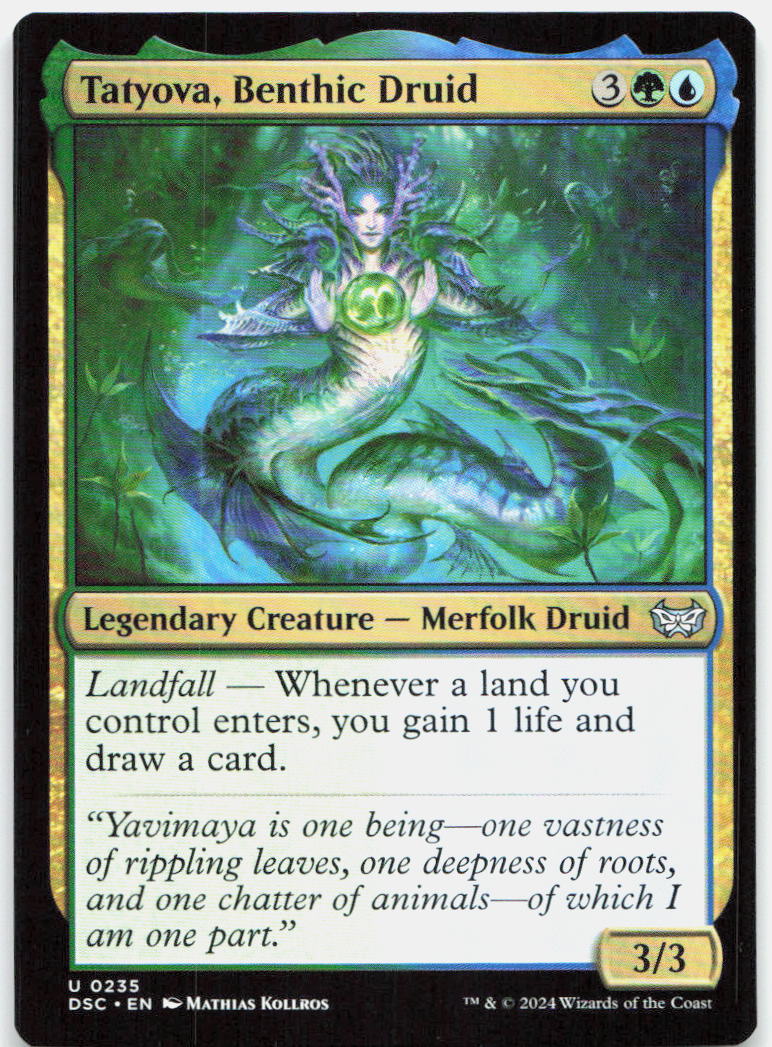 Tatyova, Benthic Druid NM U Commander: Duskmourn: House of Horror 235