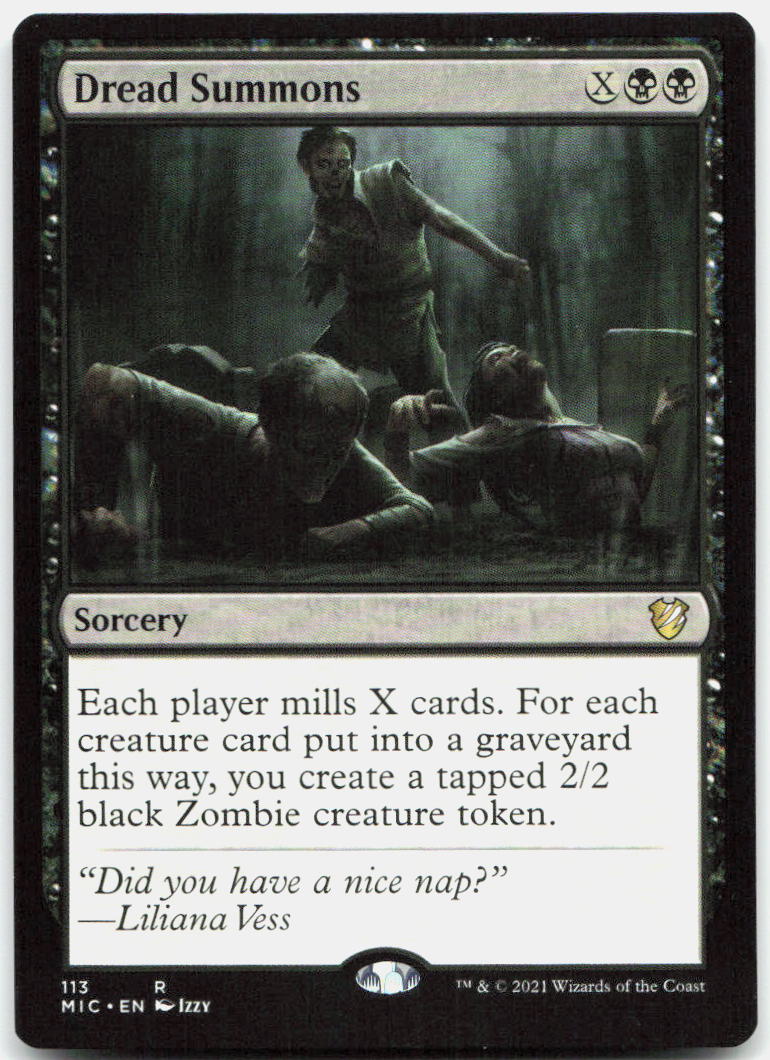 Dread Summons NM R Commander: Innistrad: Midnight Hunt 113