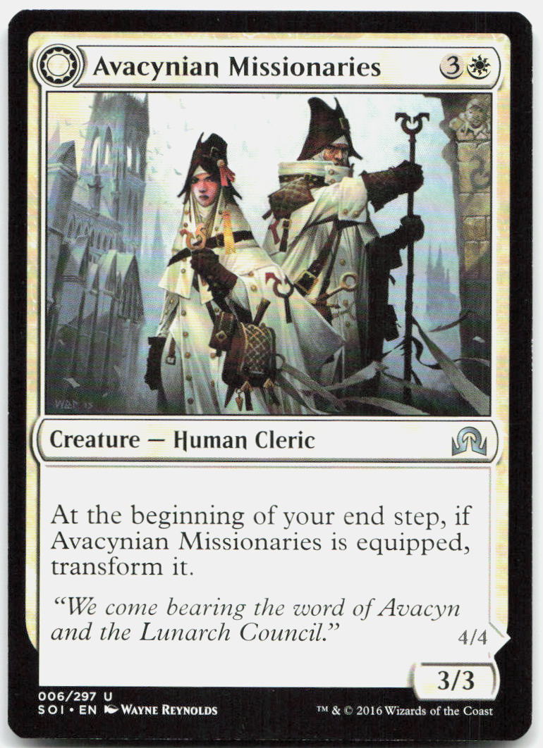 Avacynian Missionaries NM U Shadows over Innistrad 6
