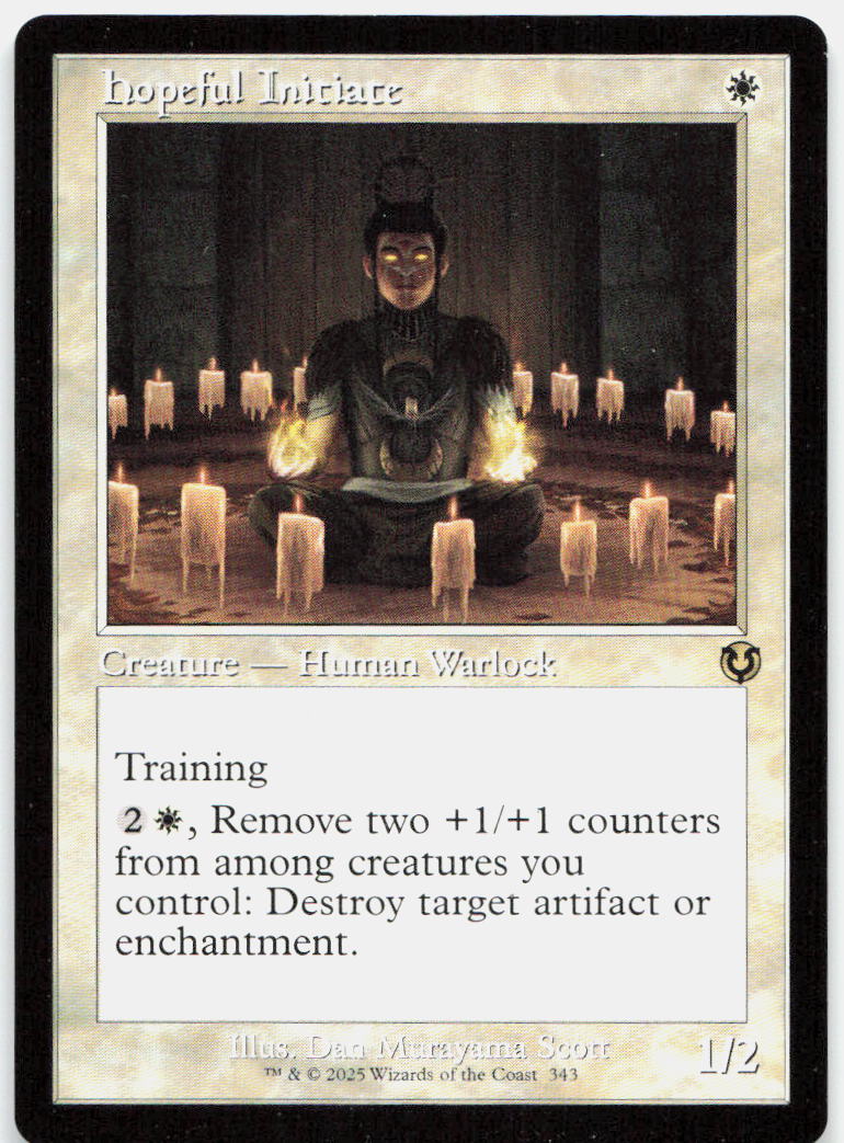 Hopeful Initiate (Retro Frame) NM R Innistrad Remastered 343