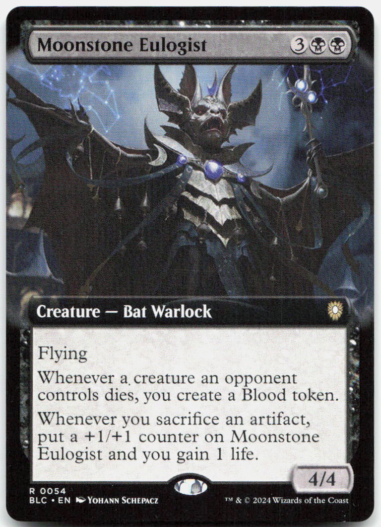 Moonstone Eulogist (Extended Art) NM R Commander: Bloomburrow 54