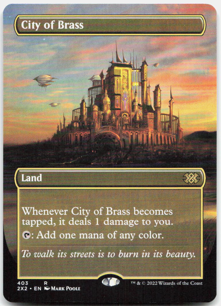 City of Brass (Borderless) NM R Double Masters 2022 403