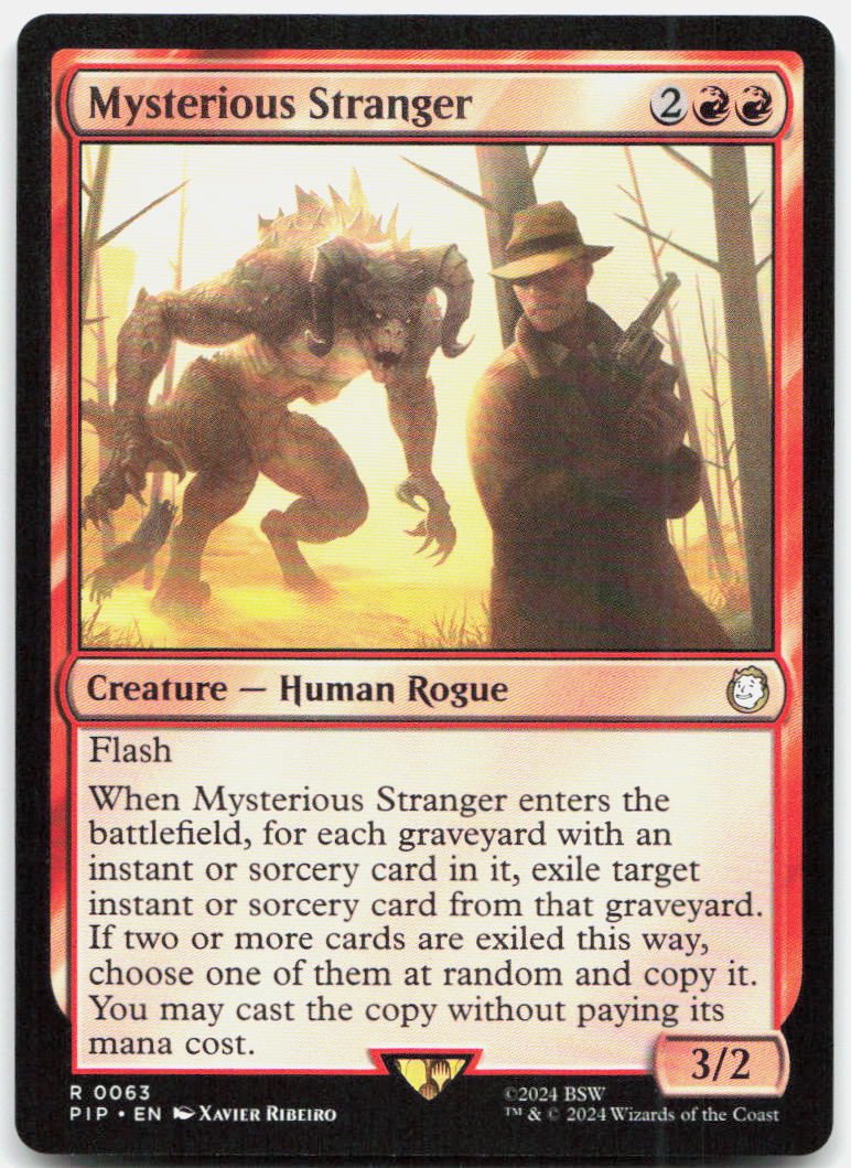 Mysterious Stranger NM R Universes Beyond: Fallout 63