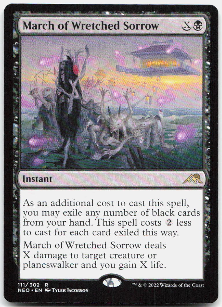 March of Wretched Sorrow NM R Kamigawa: Neon Dynasty 111