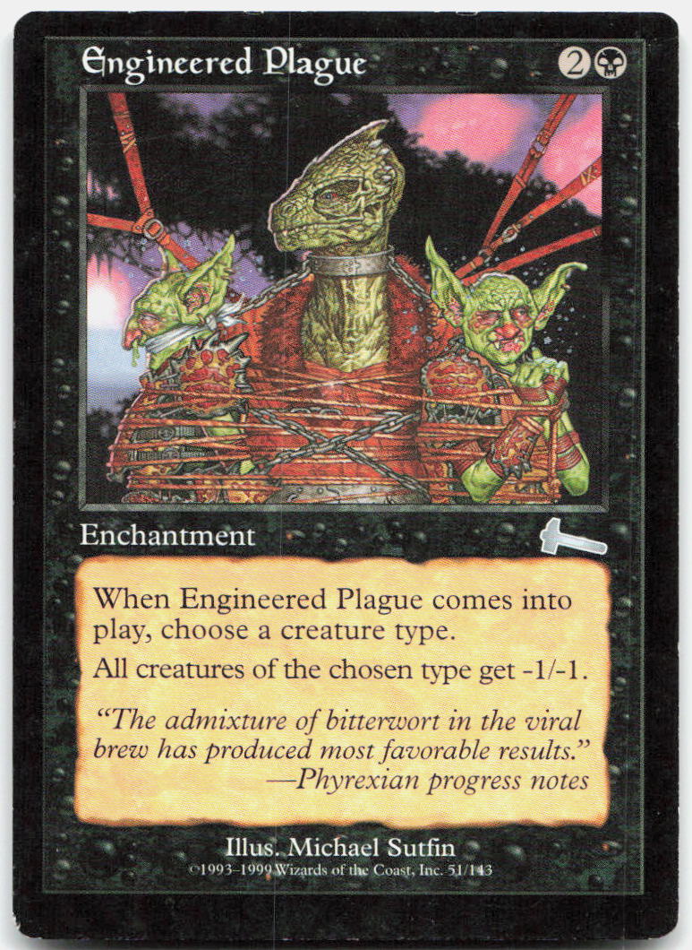 Engineered Plague NM U Urza's Legacy 51
