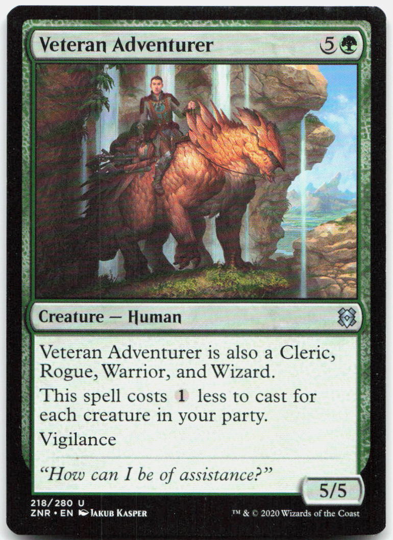 Veteran Adventurer NM U Zendikar Rising 218