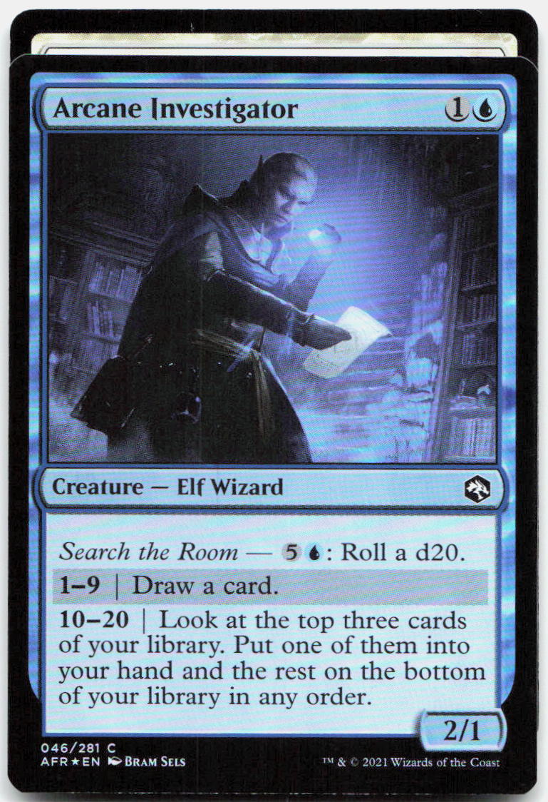 Arcane Investigator NM Foil C Adventures in the Forgotten Realms 46