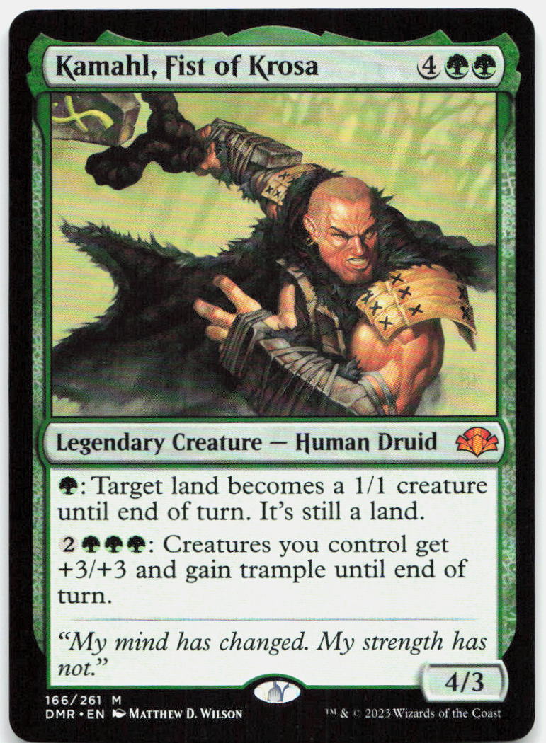 Kamahl, Fist of Krosa NM M Dominaria Remastered 166