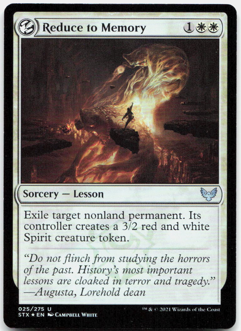 Reduce to Memory NM Foil U Strixhaven: School of Mages 25
