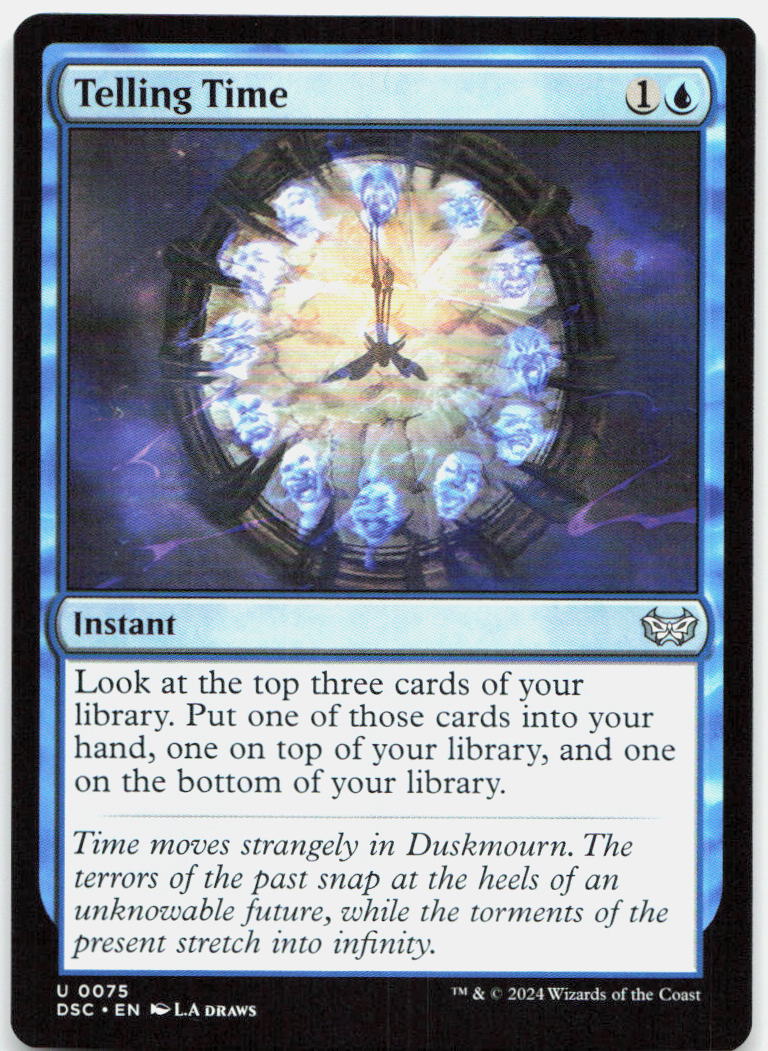 Telling Time NM U Commander: Duskmourn: House of Horror 75