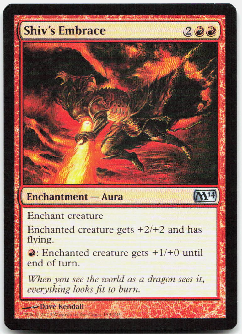 Shiv's Embrace NM U Duel Decks: Knights vs. Dragons 74