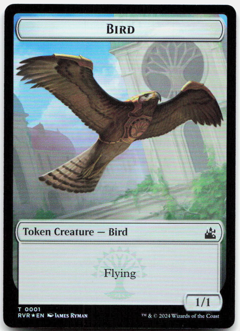 Bird // Dragon Double-Sided Token NM Foil T Ravnica Remastered 1 // 7