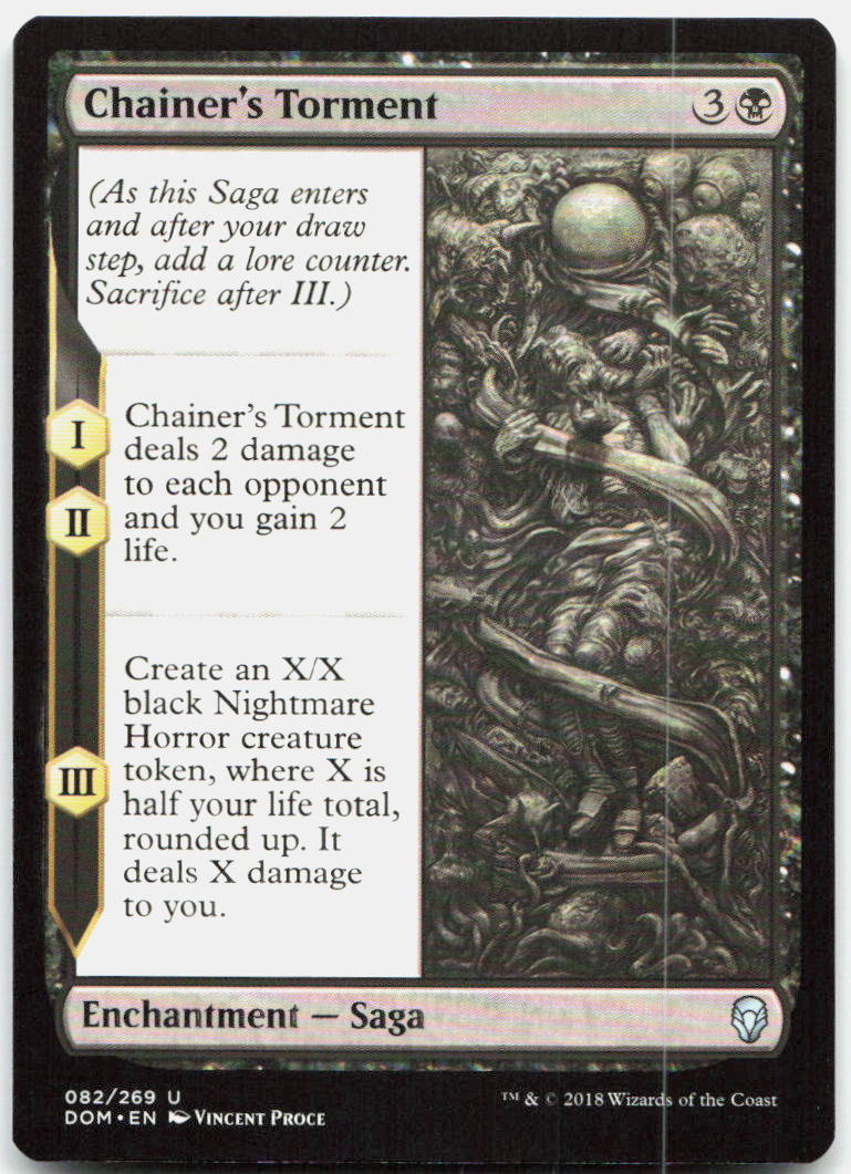 Chainer's Torment NM U Dominaria 82