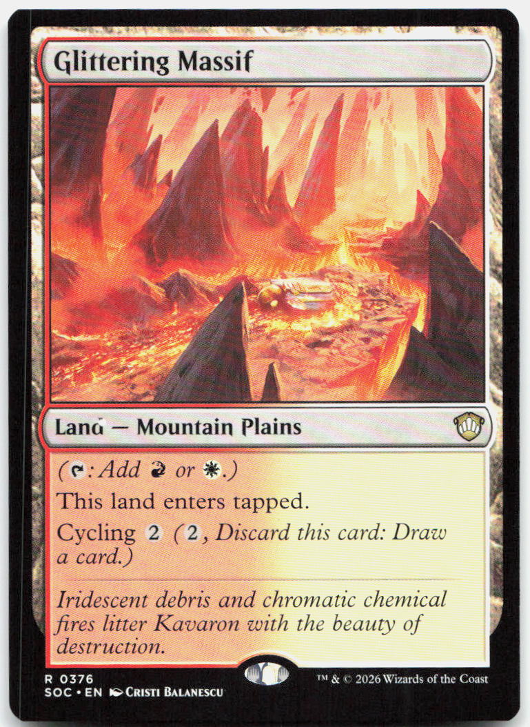 Glittering Massif NM R Commander: Secrets of Strixhaven 376