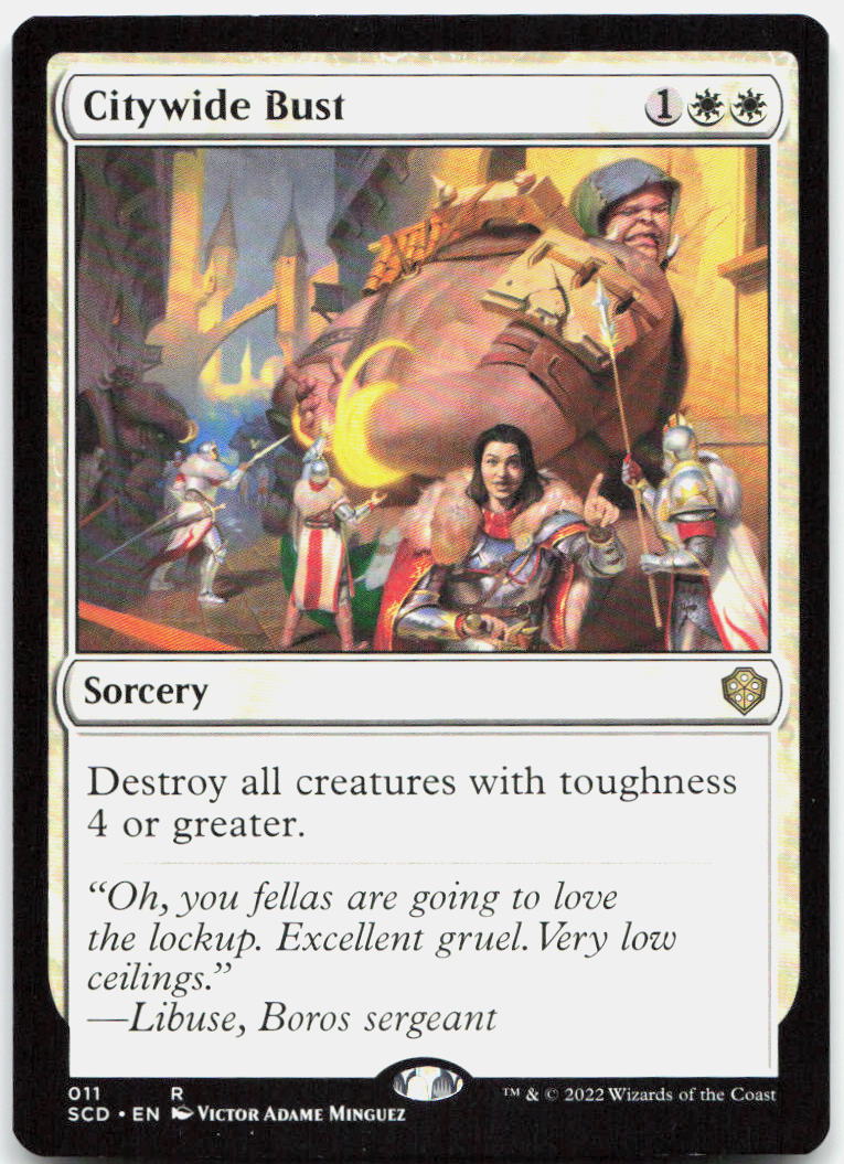 Citywide Bust NM R Starter Commander Decks 11