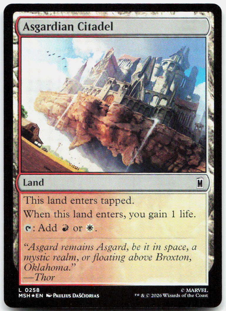 Asgardian Citadel NM Foil L Marvel Super Heroes 258