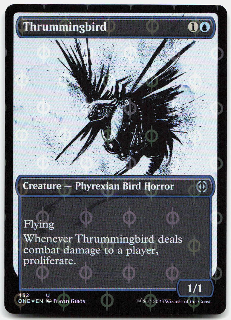 Thrummingbird (Showcase) NM Foil U Phyrexia: All Will Be One 432